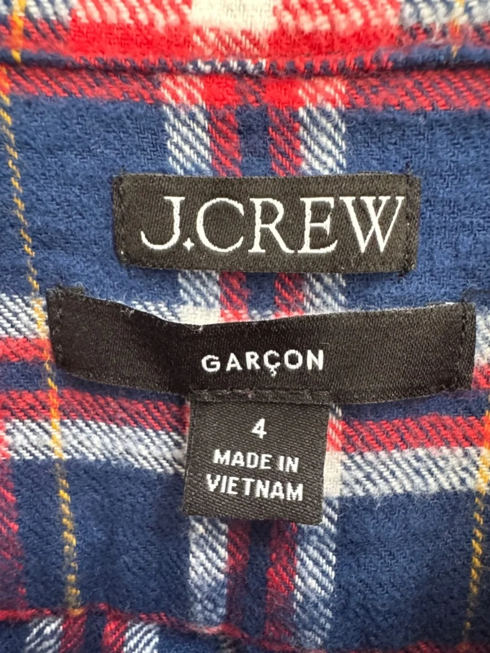 J. Crew classic plaid